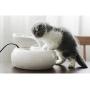 Cat Water Fountain, Quiet&Water Circulation Cat Water Dispenser, Automatic Ceramic Drinking Fountain for Cats Dogs,White