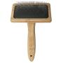 F Fityle Dog Brush & Cat Brush- Slicker Pet Grooming Brush- Wood Handle- Shedding Grooming Tools