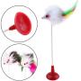 Pet Toys YJ 2 PCS Cat Toy Vertical Bangs Sucker Mouse Funny Cat Stick in New 2020