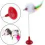 Dongdexiu Pet Supplies 2 PCS Cat Toy Vertical Bangs Sucker Mouse Funny Cat Stick Pet Toys