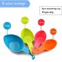 YhwangX Pet Food Scoops 4 Sizes Multi-purpose Plastic Measuring Cup Multicolor Utility Scoops Set for Dog Cat Food Set of 4