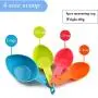 YhwangX Pet Food Scoops 4 Sizes Multi-purpose Plastic Measuring Cup Multicolor Utility Scoops Set for Dog Cat Food Set of 4 YhwangX Pet Food Scoops 4 Sizes Multi-purpose Plastic Measuring Cup Multicolor Utility Scoops Set for Dog Cat Food Set of 4