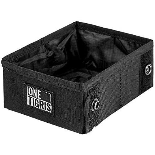OneTigris Military Pet Bowl Collapsible 32 oz Treat Food & Water Holder for Small to Medium Puppy Dog