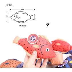 Cat Toys, 4pc Cat Toys for Indoor Cats,Cat Chew Toy Bite Resistant Catnip Toys for Cats,Plush Fish Shape Toy, Perfect for Biting and Chewing,Interactive for Cat Funny Toys for Pets