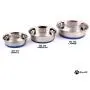 Max and Neo Heavyweight Non-Skid Rubber Bottom Stainless Steel Dog Bowl Max and Neo Heavyweight Non-Skid Rubber Bottom Stainless Steel Dog Bowl