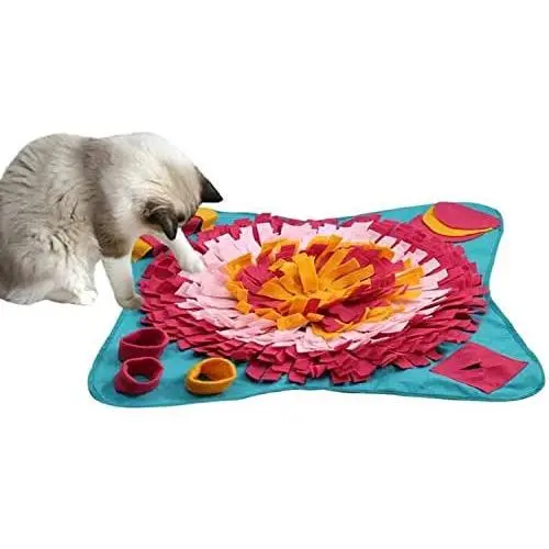 Farfly Snuffle Mat for Dogs Feeding Mat Easy to Fill and Machine Washable Training Play Mats Interactive Puzzle Toys for Stress Release Farfly Snuffle Mat for Dogs Feeding Mat Easy to Fill and Machine Washable Training Play Mats Interactive Puzzle Toys for Stress Release