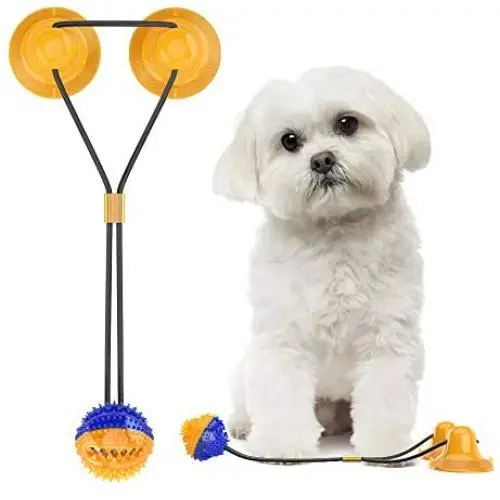 LionRoar Dog Chew Double Suction Cup Tug of War Toy, Pet Aggressive Chewers Rope Puzzle Toothbrush, Multifunctional Molar Bite Interactive Toys with Teeth Cleaning and Food Dispensing Features LionRoar Dog Chew Double Suction Cup Tug of War Toy, Pet Aggressive Chewers Rope Puzzle Toothbrush, Multifunctional Molar Bite Interactive Toys with Teeth Cleaning and Food Dispensing Features