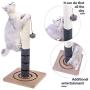 PAWZ Road Cat Scratching Post Cat Interactive Toys - Extra Post and Dangling Ball Included- 22 inches