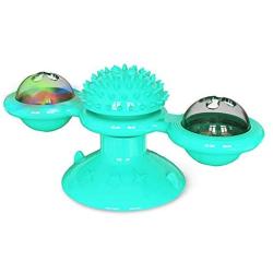 MiaoKa Cat Toy,Windmill Turntable Teasing Scratching Tickle Hair Brush Pet Accessories