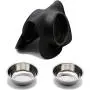 Awolf Dog Bowls Stainless Steel Pet Bowls & Dog Food Water Bowls with No-Spill and Non-Skid, with Dog Bowl Mat for for Feeding Small Medium Large Dogs Cats Puppies Awolf Dog Bowls Stainless Steel Pet Bowls & Dog Food Water Bowls with No-Spill and Non-Skid, with Dog Bowl Mat for for Feeding Small Medium Large Dogs Cats Puppies