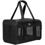 X-ZONE PET Airline Approved Soft-Sided Pet Travel Carrier for Dogs and Cats, Medium Cats Small Cats Carrier,Dog Carrier for Small Dogs, Portable Pet Travel Carrier,Black
