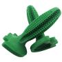 2 Pack Dog Chew Molar Stick Toys, Non-Toxic Natural Rubber Bite Resistant Teeth Cleaning Toothbrush Toy for Small Medium and Large Dogs, Green