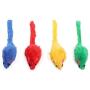 Okuna Outpost Cat Mice Toys, Colorful Mouse Rattles for Pets in 4 Colors (2 x 0.7 in, 60 Pieces)