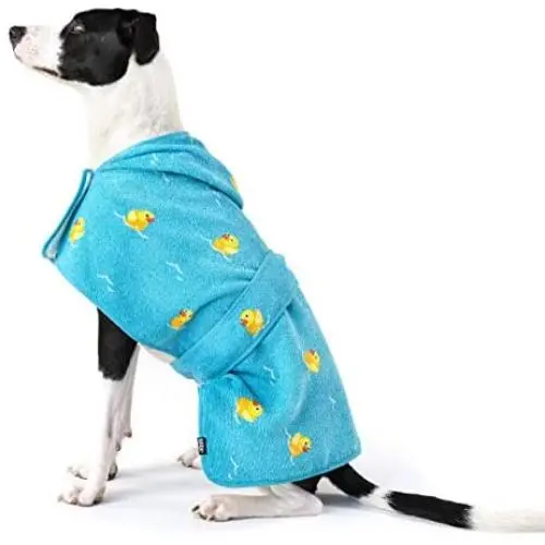 Barkbox Microfiber Dog Towel - Quick Drying Hooded Bathrobe for Bath and Beach Trips | Luxurious and Soft Dog Bathrobe/Towel for All Breeds | Premium Quality Microfiber Pet Towel for Dogs & Cats Barkbox Microfiber Dog Towel - Quick Drying Hooded Bathrobe for Bath and Beach Trips | Luxurious and Soft Dog Bathrobe/Towel for All Breeds | Premium Quality Microfiber Pet Towel for Dogs & Cats