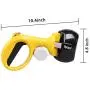 Hptmus Pooper Scooper Dog Pooper Scooper Pet Pooper Scooper for Large and Small Dogs Jaw Pooper Scooper with 15Pcs Garbage Bags, 1Pc Dog Leash（Yellow）