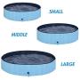 MorTime Foldable Dog Pool Portable Pet Bath Tub Large Indoor & Outdoor Collapsible Bathing Tub for Dogs and Cats