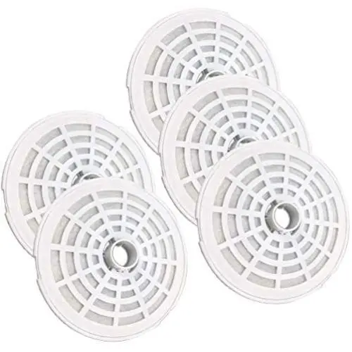 DaMohony Pet Fountain Filter Replacement Round, 5 Pcs Cat Water Fountain Filter Triple Activated Carbon Filtration System Filters for 0.35 Gallon/1.6L Automatic Pet Water Fountain DaMohony Pet Fountain Filter Replacement Round, 5 Pcs Cat Water Fountain Filter Triple Activated Carbon Filtration System Filters for 0.35 Gallon/1.6L Automatic Pet Water Fountain