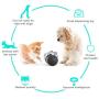 Pet Feeder Toys Swaying Dog and Cat Food Dispensing Pet Treat Leakage Slow Feeder Swing Bear Interactive Chase Toy (Black)