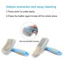 JIPOWER Self Cleaning Slicker Brush for Dogs and Cats, Pet Grooming Tool,Removes Undercoat,Shedding Mats and Tangled Hair,Dander,Dirt, Massages Particle,Improves Circulation