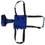 Zerodis Dog Sling Assist Belt, XLarge Polyester Dog Lift Support Harness Blue Adjustable Full Body Lift Harness Walking Strap for Disabled Old Age Dogs