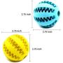 Youngever 2 Pack Dog Ball Toys for Pet Tooth Cleaning, Chewing, Fetching, IQ Treat Ball Food Dispensing Toys