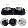 Rolife Dog Bowls 2 Stainless Steel Food Water Feeder Bowls with Non Spill Skid Resistant Silicone Mat + Pet Food Scoop for Pets Puppy Small Medium Dogs Cats Rolife Dog Bowls 2 Stainless Steel Food Water Feeder Bowls with Non Spill Skid Resistant Silicone Mat + Pet Food Scoop for Pets Puppy Small Medium Dogs Cats