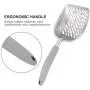 Ezeso 13.7'' Cat Litter Scoop Shovel Durable Kitten Litter Scooper with Deep Shovel Fast Sifting Pet Dog Pooper Scooper Cleaning Tool with Rubber Handle (Light Gray)