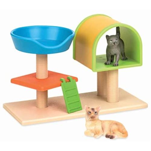 Terra by Battat – Cat Tree – Cat Toy Animal Figure Playset for Kids 3-Years-Old and Up (3 pc)