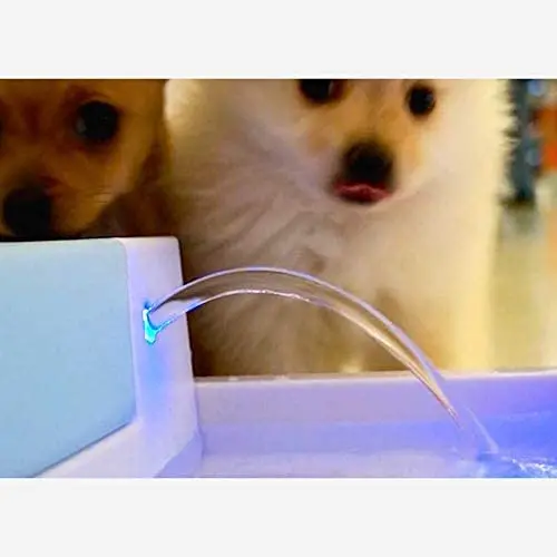 Xihouxian White and Blue LED Pet Smart Water Dispenser Cat and Dog Drinking Basin Electric Water Feeder Double Filter Water Injection Water Mute ABS Large Capacity 1.8L C40 Xihouxian White and Blue LED Pet Smart Water Dispenser Cat and Dog Drinking Basin Electric Water Feeder Double Filter Water Injection Water Mute ABS Large Capacity 1.8L C40