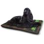 DayDayFun Woodland Cute Pattern Pet Mat Foggy Misty Purple Trees in A Winter Woodland Landscape Scenery Modern Super Soft Pet Cushion Purple Black Gray