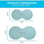 Dog Food Mat - Pet Feeding Mats for Floors - Waterproof Silicone Placemat for Water Bowl, Dish and Tray