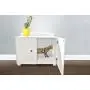 Furhaven Pet Cat Bed Furniture - Classic Decorative Hidden Litter Box Cover Indoor Storage Washroom Cabinet Table Pet House Enslosure for Cats, White, One Size Furhaven Pet Cat Bed Furniture - Classic Decorative Hidden Litter Box Cover Indoor Storage Washroom Cabinet Table Pet House Enslosure for Cats, White, One Size