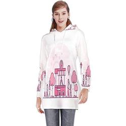 Linear - of Toronto,Womens Sweatshirt Casual Long Sleeve Pullover Hoodie Dress Canada.Flat one line Style - Toronto S