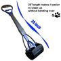 ienjoyed 28''Large Pooper Scooper for Dogs Heavy Duty, Long Handled Dog Poop Scooper for Grass, Non-Breakable Dog Poop Pick Up Tool