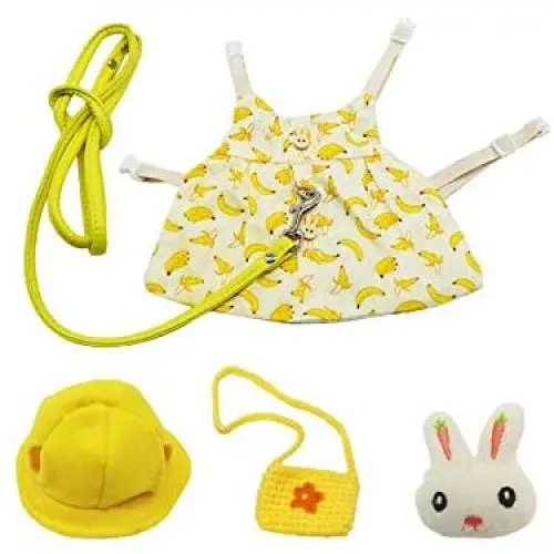 avbxcuecc Small Animal Harness Vest Leash Set Clothes with Accessory Travel Chest Strap Pet Accessories avbxcuecc Small Animal Harness Vest Leash Set Clothes with Accessory Travel Chest Strap Pet Accessories