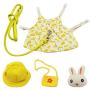 avbxcuecc Small Animal Harness Vest Leash Set Clothes with Accessory Travel Chest Strap Pet Accessories