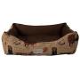 Huntley Pet English Equestrian Tapestry Design Rectangle Bolster Washable Soft Ped Bed