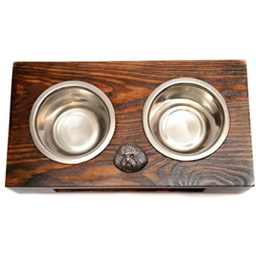 Bichon, a Dogs Bowl with a Relief from ArtDog