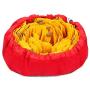 Pet Snuffle Feeding Mat for Dogs, Interactive Durable Washable Game Mats/Pads, Indoor Outdoor Nose Work Pets Toys Encourages Natural Foraging Skills (Red+Yellow)