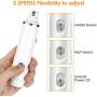 OWNPETS Dog Nail Grinder Clipper, 2-Speed Rechargeable Electric Nail Grinder for Dogs with 3 Grinding Ports, Pet Nail Clippers and Trimmer for Small, Medium, Large Dogs, Cats, Rabbits- White