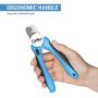 Dog and Cat Nail Clippers with Nails File – Pet and Puppy Toenail and Claw Trimmers with Safety Guard to Avoid Over-Cutting, Grooming Tool with Stainless Steel Blades & Strong Non-Slip Handles