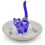 3 Individuals Ring Holder for Jewelry Ceramic Cat Table Decor Stand ( Royal Blue Kitty + White Cat Bowl + Boutique Blue Cat) 3 Individuals Ring Holder for Jewelry Ceramic Cat Table Decor Stand ( Royal Blue Kitty + White Cat Bowl + Boutique Blue Cat)