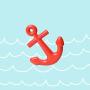 Waggo Anchors Aweigh Rubber Dog Toy