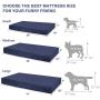 Orthopedic Dog Bed with Memory Foam | Lavish Mattress for Orthopedic Pet Joint Relief | Machine Washable Fabric with Removable and Water-Resistant Cover