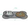 LumoLeaf Slow Feeder Mat with Stainless Steel Bowl