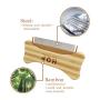 HOP Home of Paws Cat Comb Cat Dog Stainless Steel Grooming Comb for Removing Matted Fur, Knots & Tangles Wooden Dog Cats Comb