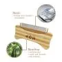 HOP Home of Paws Cat Comb Cat Dog Stainless Steel Grooming Comb for Removing Matted Fur, Knots & Tangles Wooden Dog Cats Comb