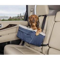 PetSafe Happy Ride Deluxe Booster Seat for Dogs - Elevated Pet Bed for Cars, Trucks and SUVs - Supports Pets 12-25 lb - Multiple Colors and Sizes, Includes Tether