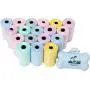 Dog Pet Waste Poop Bags Scented with Lavender in Rainbow Pastel with Leash Clip and Dispenser (1000 Bags, Lavender)