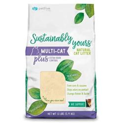 Petfive Sustainably Yours Natural Sustainable Multi-Cat Litter (plus), 13 lbs